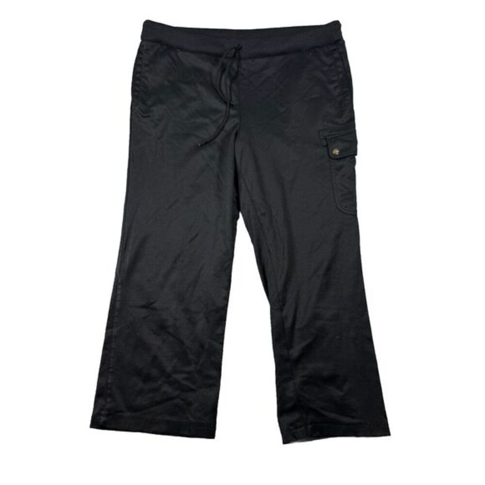 Lauren Ralph Lauren Active Joggers Sweatpants Women's XL‎ Black Drawstring Waist - Picture 2 of 9